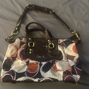 Coach‎ Ashley Scarf Print Satchel Shoulder Bag
